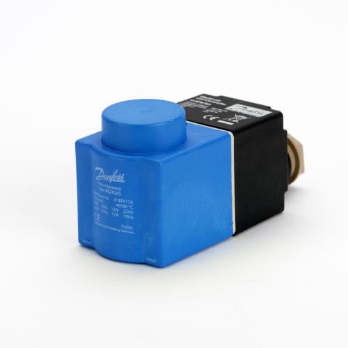 Danfoss Соленоидна бобина, BE240CS, Клемна кутия, Захранващо напрежение [V] AC: 208 - 240, Мултипак